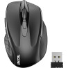 TECKNET Souris sans Fil, 2.4G Souris Optique 2600 DPI avec 5 Niveaux Réglable, Souris Ergonomique pour PC, Ordinateur Bureau/Por