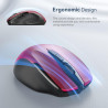 TECKNET Souris sans Fil, 2.4G Souris Optique 4000 DPI avec 6 Niveaux Réglable, Souris Ergonomique pour PC, Ordinateur Bureau/Por