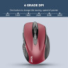 TECKNET Souris sans Fil, 2.4G Souris Optique 4000 DPI avec 6 Niveaux Réglable, Souris Ergonomique pour PC, Ordinateur Bureau/Por