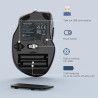 TECKNET Souris sans Fil, 2.4G Souris Optique 4000 DPI avec 6 Niveaux Réglable, Souris Ergonomique pour PC, Ordinateur Bureau/Por