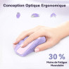 TECKNET Souris sans Fil, 2.4G Souris Optique 4000 DPI avec 6 Niveaux Réglable, Souris Ergonomique pour PC, Ordinateur Bureau/Por