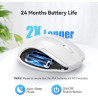 TECKNET Souris sans Fil, 2.4G Souris Optique 4000 DPI avec 6 Niveaux Réglable, Souris Ergonomique pour PC, Ordinateur Bureau/Por