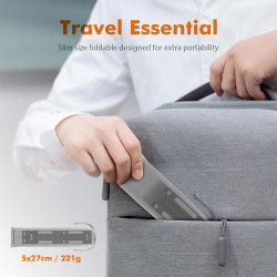 GRIFEMA GB1054B Support Ordinateur Portable Réglable, Support PC Pliable en Aluminium 7 Niveaux de Hauteur, Compatible MacBook A