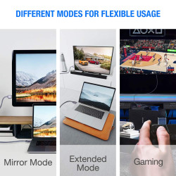 Snowkids Câble HDMI 4K 2M - Cable HDMI 2.0 par Ethernet en Nylon Tressé Supporte 3D/ Retour Audio - Cordon Hdmi pour Lecteur Blu