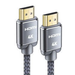 Snowkids Câble HDMI 4K 1.8m Câble HDMI par Ethernet en Nylon Tressé Supporte 3D/ Retour Audio - Cordon Hdmi pour Lecteur Blu-Ray