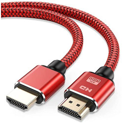 Snowkids Câble HDMI 4K 1.9m Câble HDMI par Ethernet en Nylon Tressé Supporte 3D/ Retour Audio - Cordon Hdmi pour Lecteur Blu-Ray