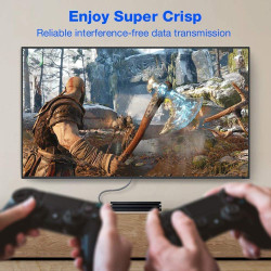 Snowkids Câble HDMI 4K 4.5m Câble HDMI par Ethernet en Nylon Tressé Supporte 3D/ Retour Audio - Cordon Hdmi pour Lecteur Blu-Ray