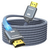 Snowkids Câble HDMI 4K 15m Câble HDMI par Ethernet en Nylon Tressé Supporte 3D/ Retour Audio - Cordon Hdmi pour Lecteur Blu-Ray/
