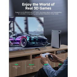 Southlight 10K 8K Câble HDMI 2.1 3M, 8K 60Hz 4K 120Hz 48Gbps Ultra Haut Débit HDR10+ ARC eARC HDCP 2.3 Compatible avec Netflix R