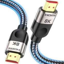 Southlight Câble HDMI 2.1 10K 8K 30 m en fibre optique [8K@60Hz, 4K@120Hz 144Hz, 48Gbps] Ultra haut débit eARC HDCP 2.2&2.3 DTS: