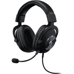 Logitech g pro x casque filaire gamer over-ear avec micro bleu vo!ce, dts headphone:x 2.0, transducteurs pro-g 50mm, son surroun