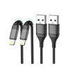 Câble iPhone Chargeur iPhone, Charger Cable 2M+2M [MFi Certified] Lightning USB Cable Fast Charging, Nylon Braided Tressé Ultra 