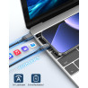 Câble iPhone Chargeur iPhone, Charger Cable 2M+2M [MFi Certified] Lightning USB Cable Fast Charging, Nylon Braided Tressé Ultra 