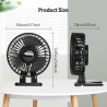 Petit ventilateur de bureau USB, petit mais puissant, mini ventilateur de refroidissement de table avec 3 vitesses de réglage à 