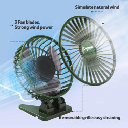 Mini Ventilateur Portable, Ventilateur Silencieux Usb, 3 Vitesses en un Seul Bouton, Petit Ventilateur Puissant, Mini ventilateu
