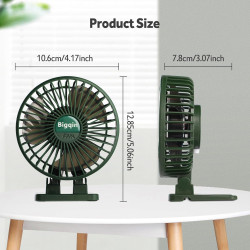 Mini Ventilateur Portable, Ventilateur Silencieux Usb, 3 Vitesses en un Seul Bouton, Petit Ventilateur Puissant, Mini ventilateu