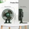Mini Ventilateur Portable, Ventilateur Silencieux Usb, 3 Vitesses en un Seul Bouton, Petit Ventilateur Puissant, Mini ventilateu