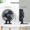Mini Ventilateur Portable, Ventilateur Silencieux Usb, 3 Vitesses en un Seul Bouton, Petit Ventilateur Puissant, Mini ventilateu