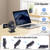 Mini Ventilateur Portable, Ventilateur Silencieux Usb, 3 Vitesses en un Seul Bouton, Petit Ventilateur Puissant, Mini ventilateu
