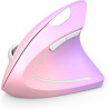 TECKNET Souris Ergonomique sans Fil 2.4G, Silencieuse Verticale Souris avec 4800 DPI Réglable, 6 Boutons, LED, Prévention Syndro