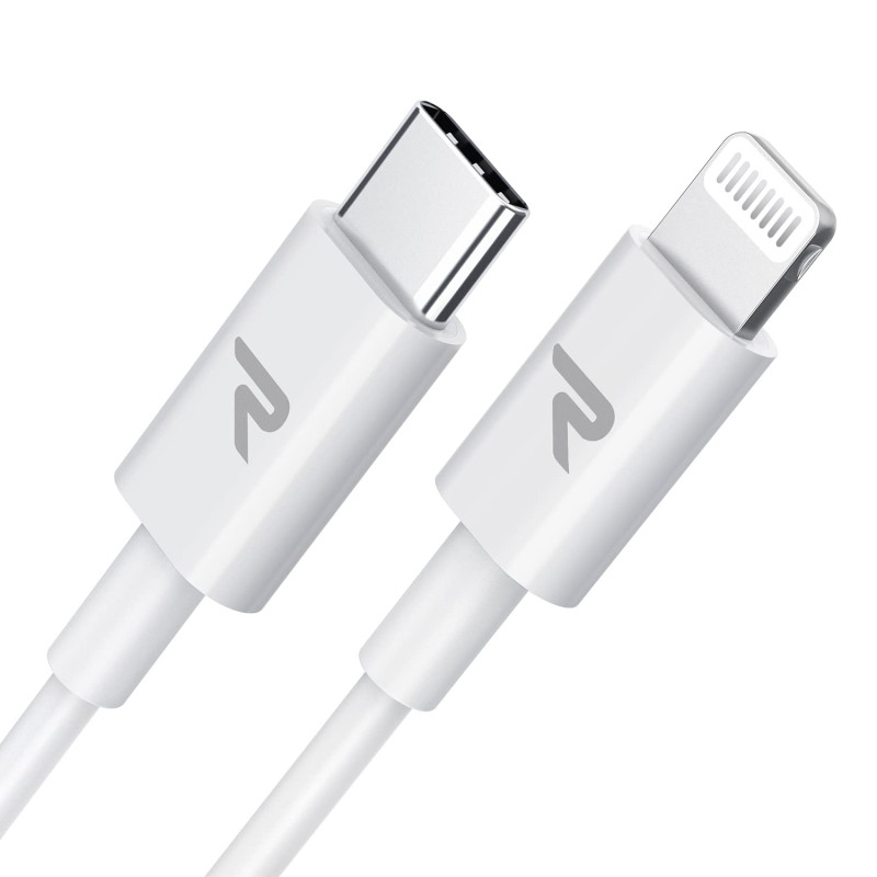 RAMPOW Cable iphone 1M【MFi Certifié C94】, Cable USB C vers Lightning Charge Rapide, Chargeur iPhone Power Delivery 3.0 pour iPho