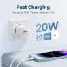 RAMPOW Cable iphone 1M【MFi Certifié C94】, Cable USB C vers Lightning Charge Rapide, Chargeur iPhone Power Delivery 3.0 pour iPho