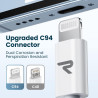 RAMPOW Cable iphone 1M【MFi Certifié C94】, Cable USB C vers Lightning Charge Rapide, Chargeur iPhone Power Delivery 3.0 pour iPho