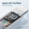 RAMPOW Cable iphone 1M【MFi Certifié C94】, Cable USB C vers Lightning Charge Rapide, Chargeur iPhone Power Delivery 3.0 pour iPho