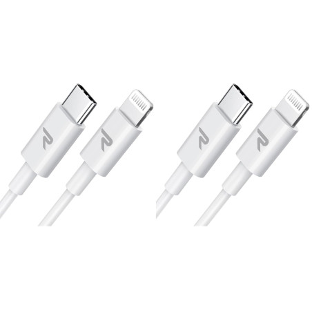 RAMPOW Cable iphone 1M【MFi Certifié C94】, Cable USB C vers Lightning Charge Rapide, Chargeur iPhone Power Delivery 3.0 pour iPho