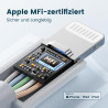 RAMPOW Cable iphone 1M【MFi Certifié C94】, Cable USB C vers Lightning Charge Rapide, Chargeur iPhone Power Delivery 3.0 pour iPho