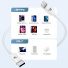 RAMPOW Cable iphone 1M【MFi Certifié C94】, Cable USB C vers Lightning Charge Rapide, Chargeur iPhone Power Delivery 3.0 pour iPho