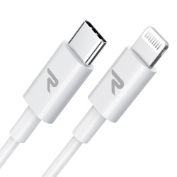 RAMPOW Cable USB C vers Lightning 2M, [C94 MFi Certifié] Cable Lightning Charge Rapide PD 3.0 pour iPhone 14/13/13 mini/13 Pro/1