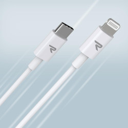 RAMPOW Cable USB C vers Lightning 2M, [C94 MFi Certifié] Cable Lightning Charge Rapide PD 3.0 pour iPhone 14/13/13 mini/13 Pro/1