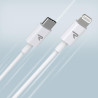 RAMPOW Cable USB C vers Lightning 2M, [C94 MFi Certifié] Cable Lightning Charge Rapide PD 3.0 pour iPhone 14/13/13 mini/13 Pro/1