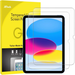 JETech Protection D'écran pour iPad (A16) 11ème/10ème Génération (2025/2022), Film de Protecteur en Verre Trempé, HD Clair, Lot 