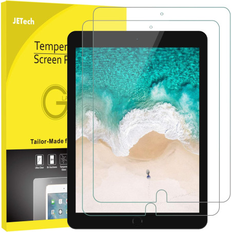 JETech Film de Protection Écran pour iPad Air 3 (10,5 Pouces Modèle 2019) et iPad Pro 10,5 (2017) en Verre Trempé, Lot de 2