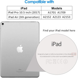 JETech Film de Protection Écran pour iPad Air 3 (10,5 Pouces Modèle 2019) et iPad Pro 10,5 (2017) en Verre Trempé, Lot de 2