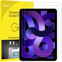 JETech Protection Écran Compatible avec iPad Air 5 (10,9-Pouces, Modèle 2022, 5e Génération), Film de Protection en Verre Trempé