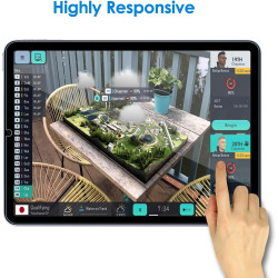 JETech Protection Écran Compatible avec iPad Air 5 (10,9-Pouces, Modèle 2022, 5e Génération), Film de Protection en Verre Trempé