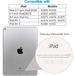 JETech Protection Écran pour iPad (9,7 Pouces, Modèle 2018/2017, 6ème/5ème Génération), iPad Air 1, iPad Air 2 et iPad Pro 9,7 P