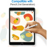 JETech Protection Écran pour iPad 9/8/7 (10,2 Pouces, Modèle 2021/2020/2019, 9ème/8ème/7ème Génération), Film de Protection en V