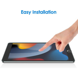 JETech Protection Écran pour iPad 9/8/7 (10,2 Pouces, Modèle 2021/2020/2019, 9ème/8ème/7ème Génération), Film de Protection en V