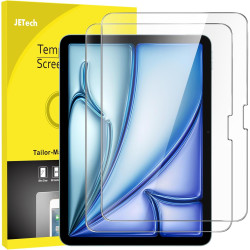 JETech Protection D'écran pour iPad Air 11 Pouces M4/M3/M2 (2026/2025/2024), Film en Verre Trempé 9H, HD Transparent, Lot de 2