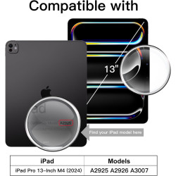 JETech Protection D'écran pour iPad Pro 13 Pouces M5/M4 (2025/2024), Film en Verre Trempé 9H, HD Transparent, Lot de 2