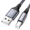 RAVIAD Câble Imprimante [2M] USB 2.0 A Mâle vers B Mâle Pour Scanner Cordon Nylon USB Type B Compatible avec HP, Canon, Epson, L
