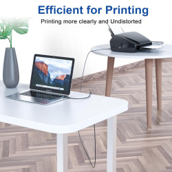 RAVIAD Câble d'imprimante, câble scanner [1 M] USB 2.0 type B Câble USB A vers USB B pour imprimante PC Printer Cable compatible