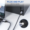 RAVIAD Câble d'imprimante, câble scanner [3 M] USB 2.0 type B Câble USB A vers USB B pour imprimante PC Printer Cable compatible