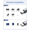 RAVIAD Câble Imprimante USB C 2M, Cable USB 2.0 B Mâle vers USB C Mâle Câble Scanner Nylon Compatible avec Samsung, MacBook Pro/