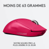 Logitech G Pro X Superlight Souris Gaming sans Fil, Ultra légère 63g, Capteur Hero 25K, 25 600 PPP, 5 Boutons Programmables, Lon
