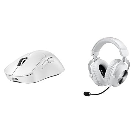 Logitech g pro x superlight 2 dex lightspeed, souris gaming sans fil, capteur 32k dpi, recharge usb-c + pro x 2 lightspeed casqu